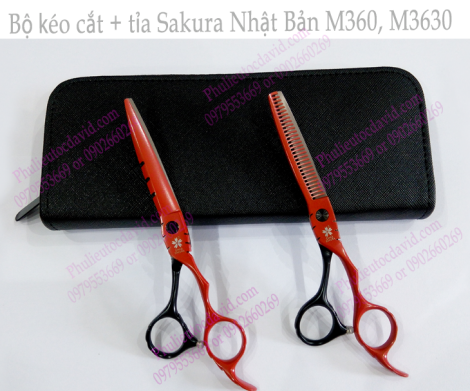 Bộ kéo cắt & tỉa tóc Sakura Nhật Bản M360,M3630