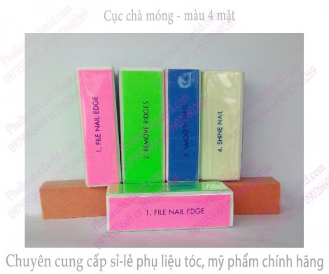 Cục chà móng màu 4 mặt