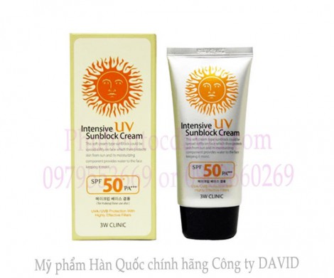 Kem chống nắng 3W CLINIC Intensive UV Sunblock SPF