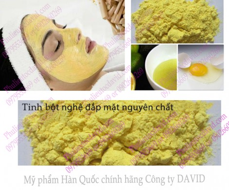 Tinh bột nghệ đắp mặt BB White