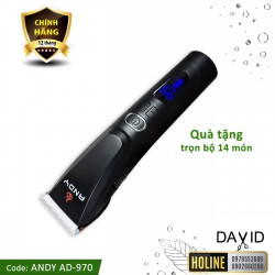 Tông đơ cắt tóc ANDY AD-970 động cơ siêu mạnh 3 cấp độ điều chỉnh