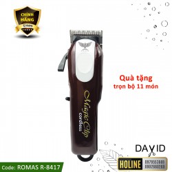 Tông đơ cắt tóc Romas magic clip R8417 động cơ êm và mạnh