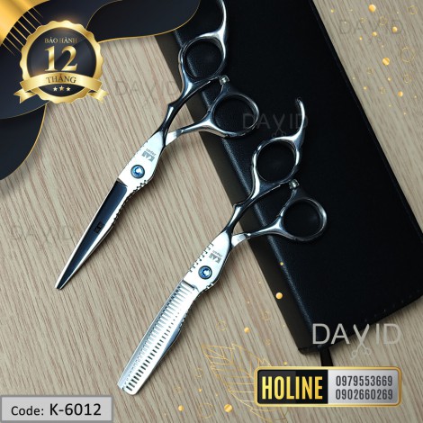 Bộ kéo cắt tóc & kéo tỉa tóc Kasho 6 inch K-6012